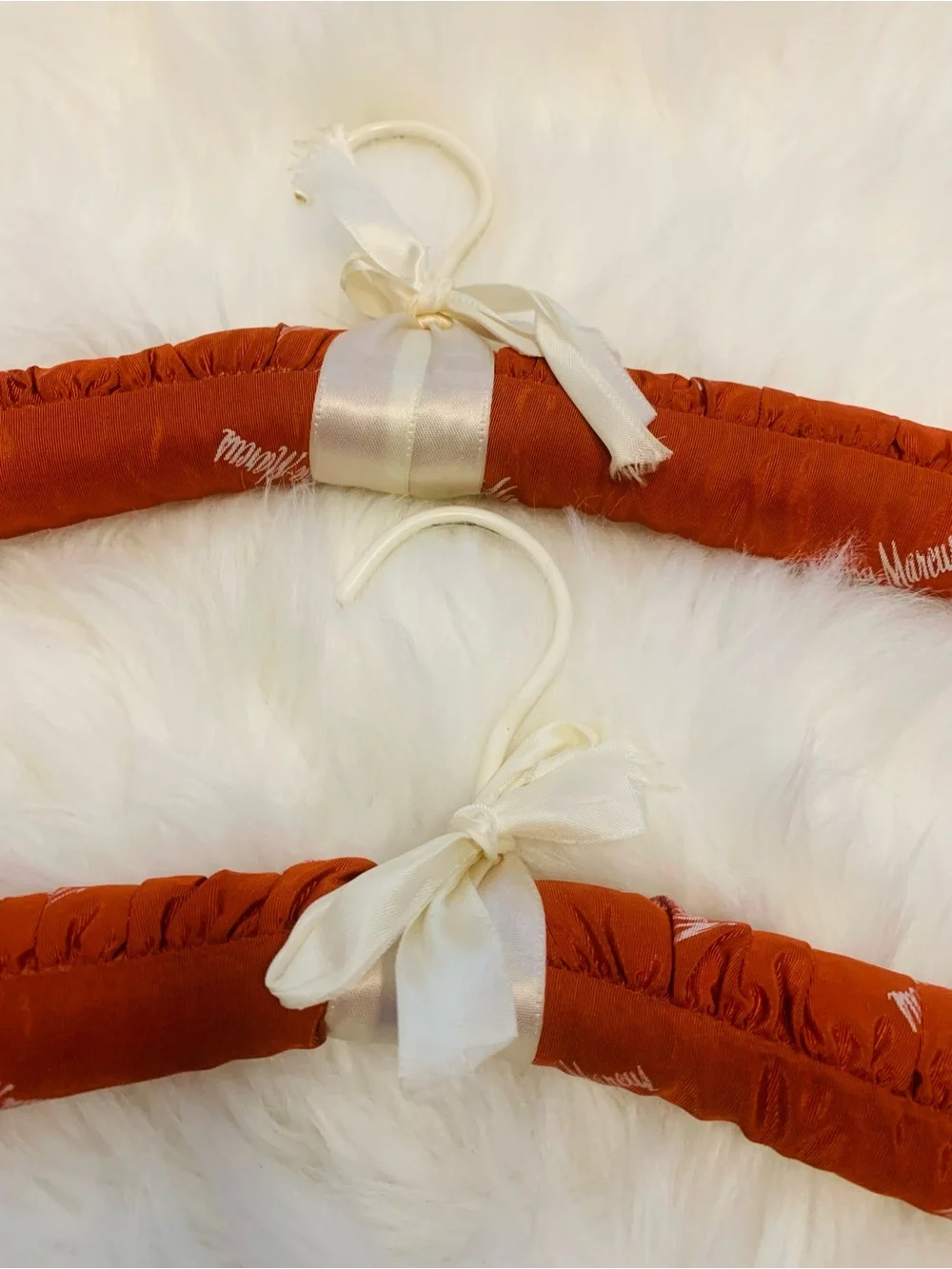 Neiman Marcus Vintage logo in Rust Clothing  Hanger Set
